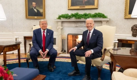 Donald Trump e Biden se reúnem na Casa Branca e falam sobre ‘transição pacífica’