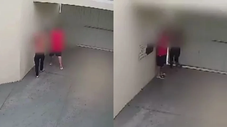 VÍDEO: Casal pula portão e foge de motel para não pagar conta