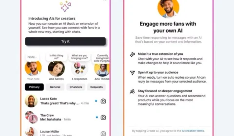 Meta testa ‘clones’ de influenciadores que interagem com usuários; entenda