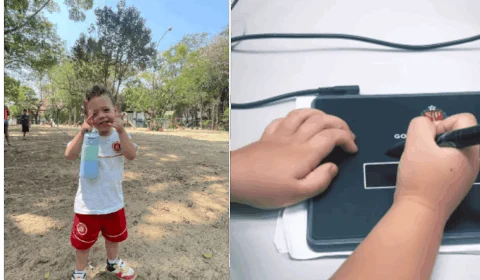 VÍDEO: Menino de 3 anos surpreende ao assinar o próprio RG e viraliza na internet