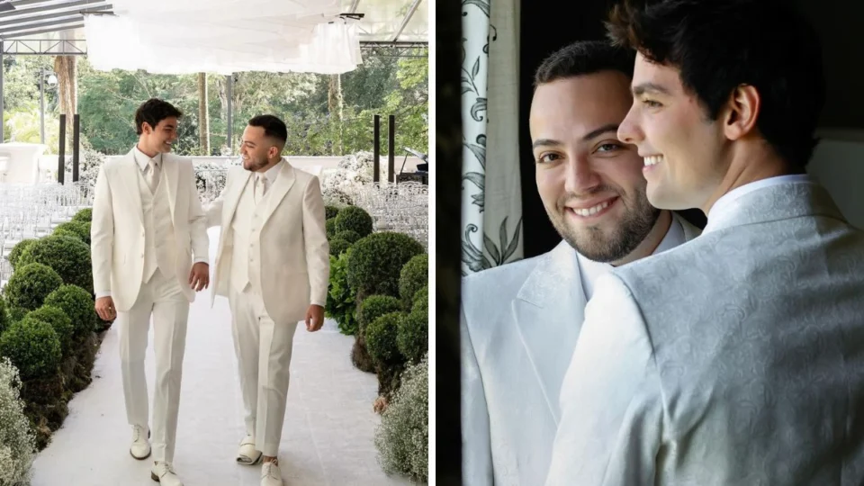 Casamento de Lucas Rangel e Lucas Bley: veja fotos da cerimônia