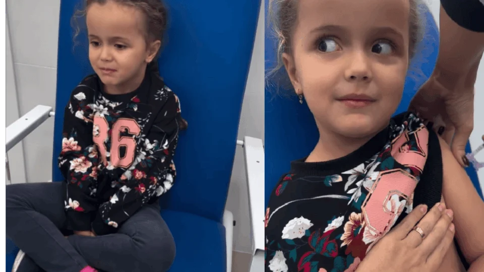 VÍDEO: menina de 5 anos conquista internet pela reação ao tomar vacina