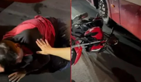 Óleo na pista provoca acidentes na av. Constantino Nery, em Manaus; assista vídeo