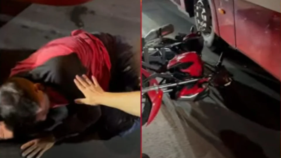 Óleo na pista provoca acidentes na av. Constantino Nery, em Manaus; assista vídeo