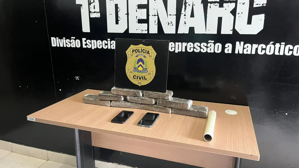 Polícia Civil apreende 5 kg de maconha e prende dois homens por tráfico de drogas em Palmas