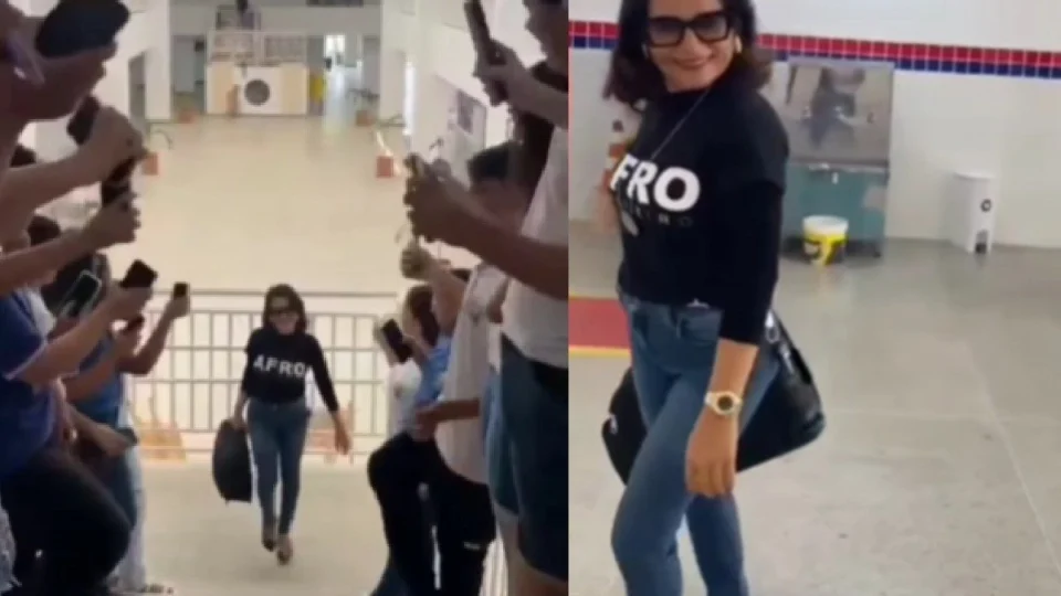 VÍDEO: Professora é aclamada em colégio na Bahia após acertar tema da redação do Enem