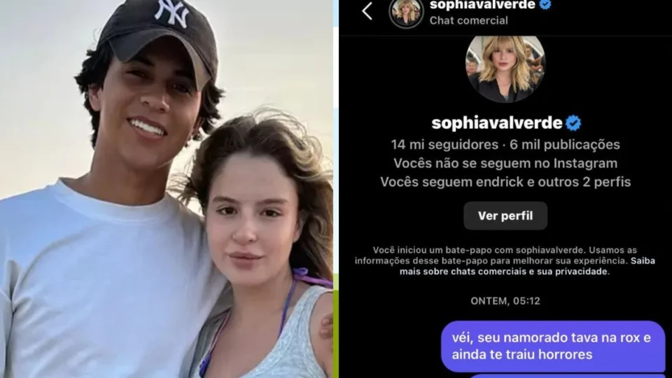 Ruan Bandeira traiu Sophia Valverde? Atriz responde: ‘Só acredito vendo’