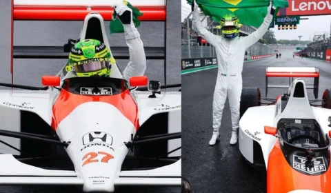 GP de São Paulo: Hamilton emociona público ao pilotar McLaren de Ayrton Senna