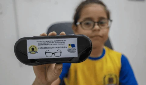 Alunos da rede municipal recebem óculos de grau em Porto Velho; confira