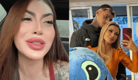 Ex de Andressa Urach descobre traição pela internet e joga aliança fora