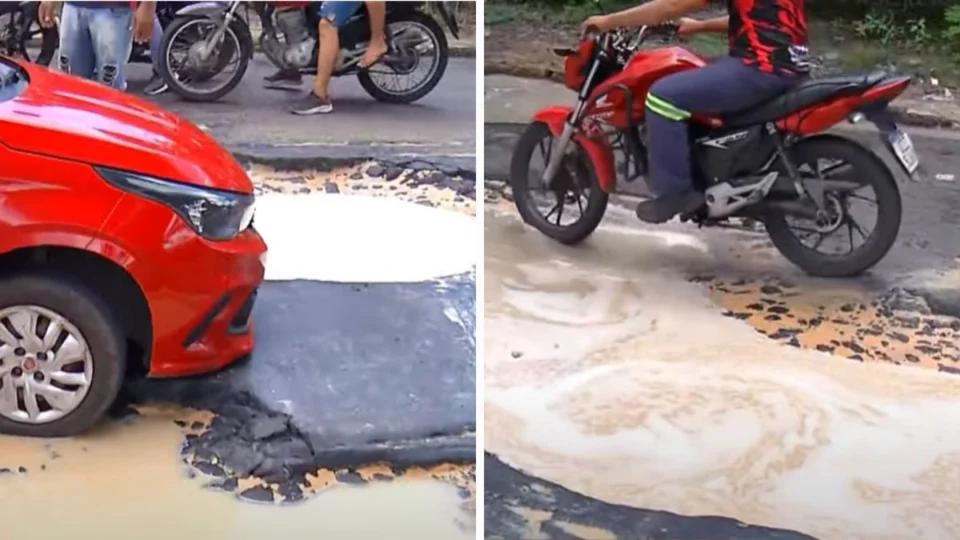 Buracos e falta de infraestrutura causam prejuízos na rua José Romão, em Manaus