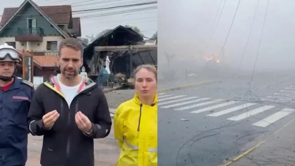 ‘Todo o estado está mobilizado’, diz Eduardo Leite sobre queda de avião em Gramado (RS)