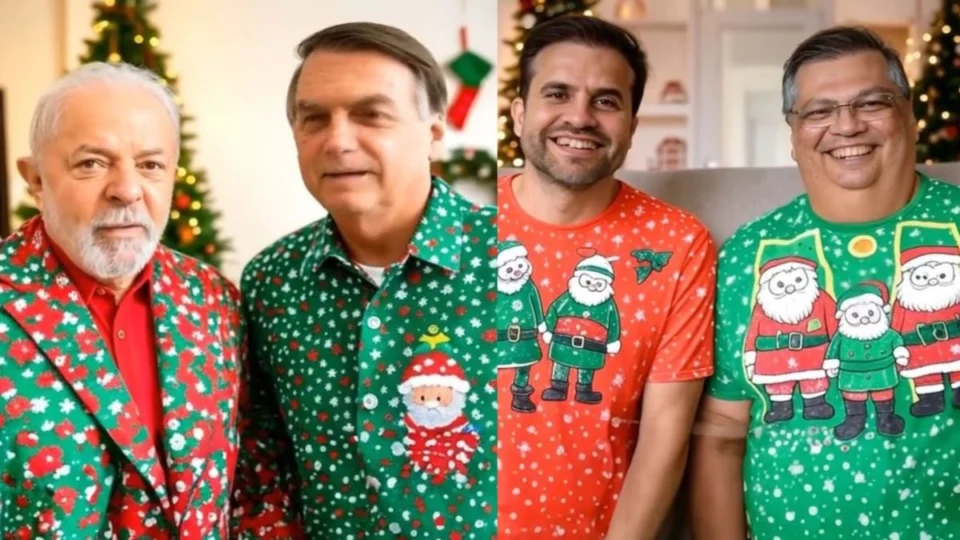 Lula e Bolsonaro juntos no Natal? Vídeos criados por IA com figuras públicas antagônicas viralizam nas redes