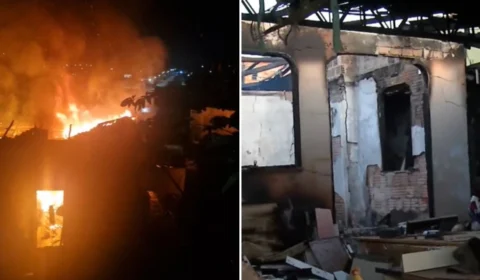 Incêndio destrói casa e marcenaria na zona Norte de Manaus; família perde tudo