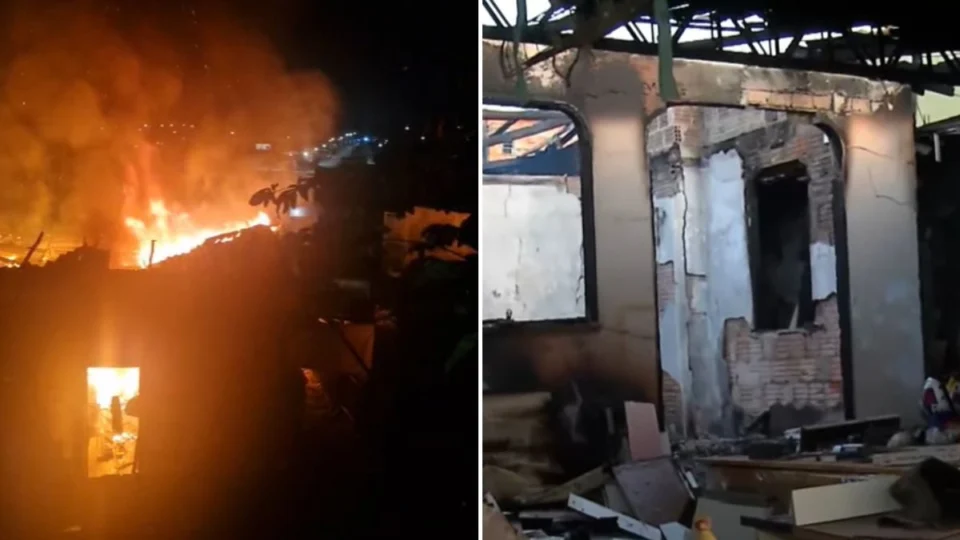 Incêndio destrói casa e marcenaria na zona Norte de Manaus; família perde tudo