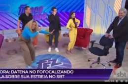 Datena relembra ‘cadeirada’ ao invadir programa Fococalizando ao vivo, no SBT