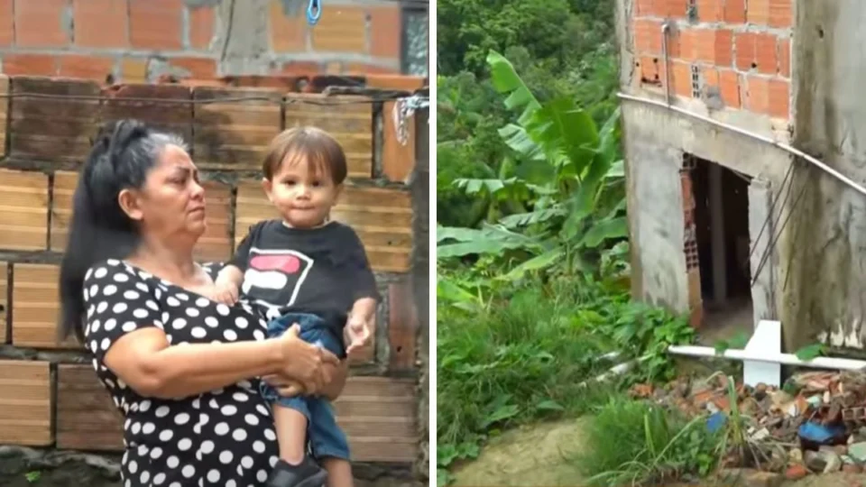 ‘Tenho medo, não estou dormindo’, diz moradora após terreno ceder em Manaus