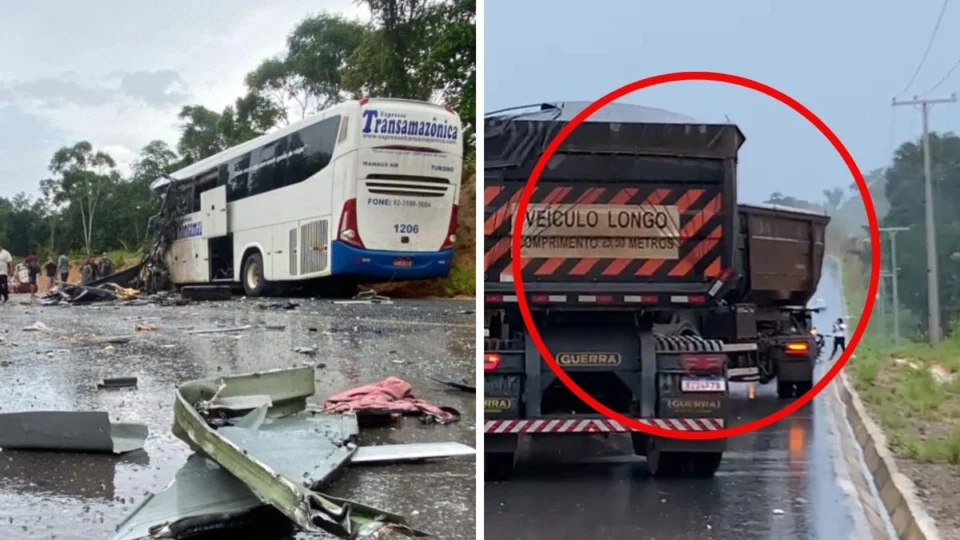 Acidente na AM-010: Motorista da carreta pode responder por homicídio culposo