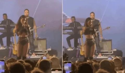 VÍDEO: Anitta se irrita e dá bronca em fã durante show: ‘Você é insuportável’