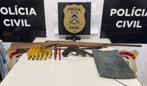 Polícia apreende armas e munições no interior do Tocantins