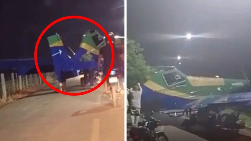 ​VÍDEO: Avião agrícola realiza pouso forçado na estrada de Pimenta Bueno, Rondônia