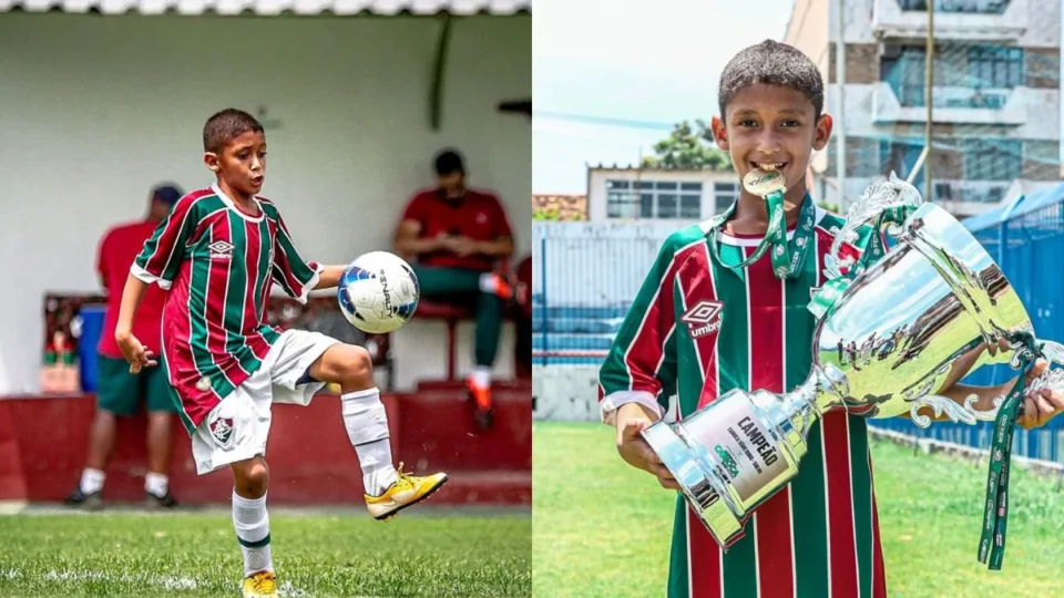 Aos 9 anos, jogador de Roraima se destaca no Fluminense
