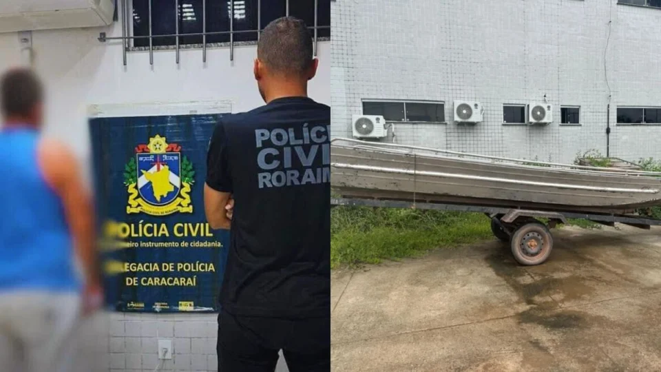 Suspeito rouba barco para pagar prejuízos de atropelamento de vaca em Caracaraí