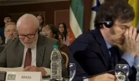 Reações de Milei ao discurso de Lula chamam atenção na internet