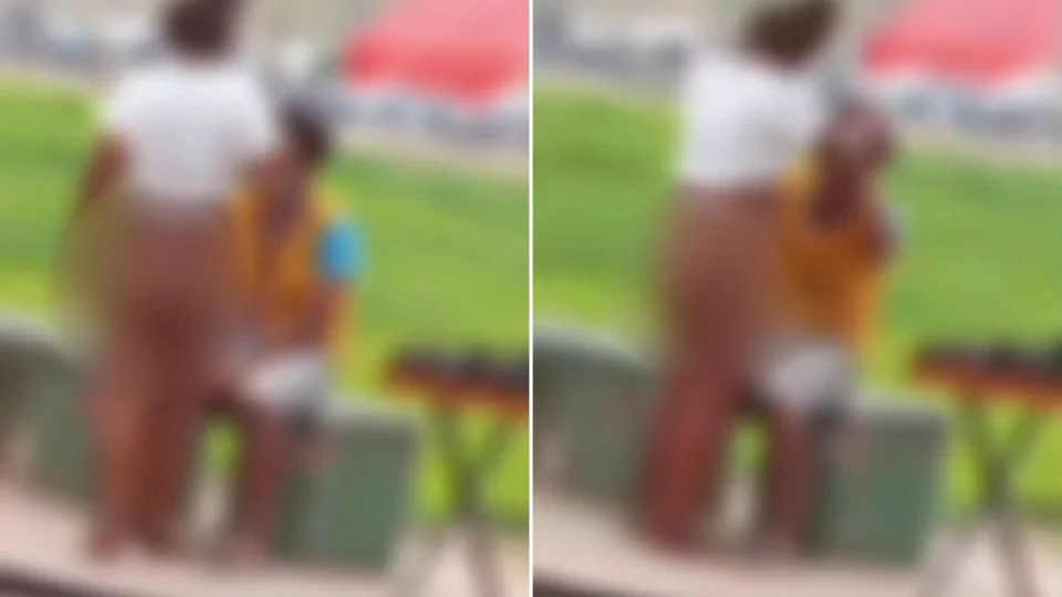 Mulher fica nua em praça de Tarauacá, no Acre, e assedia homem em plena luz do dia