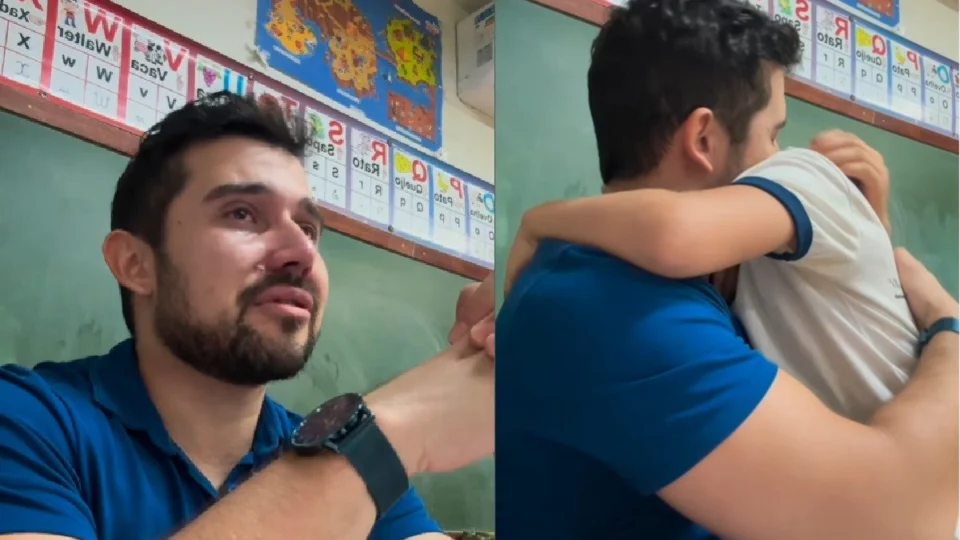 Professor se emociona em discurso de fim de ano e vídeo viraliza: “Dinheiro nenhum paga”