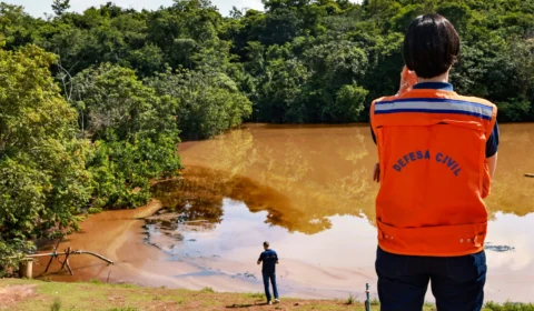Despejo ilegal de 10 mil litros de óleo no Parque Cesamar, em Palmas, foi feito por empresa de construção