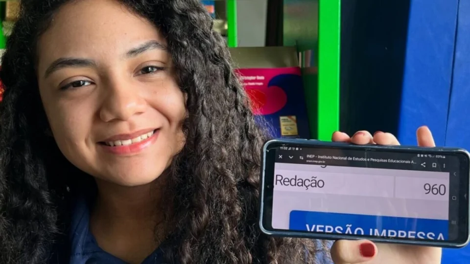 Aluna da rede pública de Rondônia conquista nota 960 na redação do Enem 2024