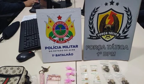 Jovem é preso pela sétima vez por tráfico de drogas em Rio Branco, diz polícia