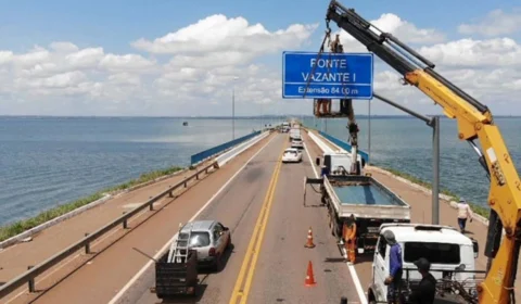 Ponte que liga Palmas a Luzimangues é interditada para manutenção da iluminação