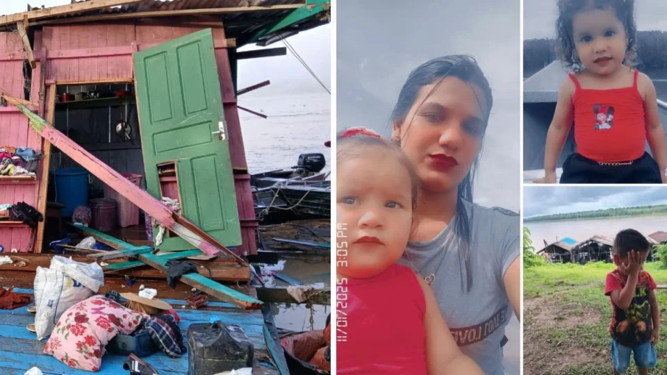 TRAGÉDIA: mãe e filhos desaparecem após flutuante ser destruído por balsa no AM