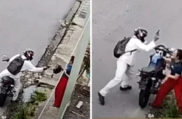 Mulher reage a assalto, enfrenta suspeito armado e é arrastada em Manaus