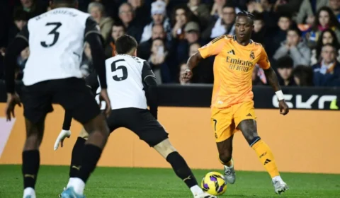 Vinicius Júnior é expulso por agressão em jogo de Real Madrid x Valencia