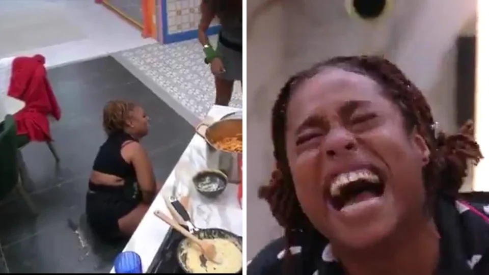 BBB 25: Camila faz xixi no chão da cozinha após ter crise de riso; veja vídeo