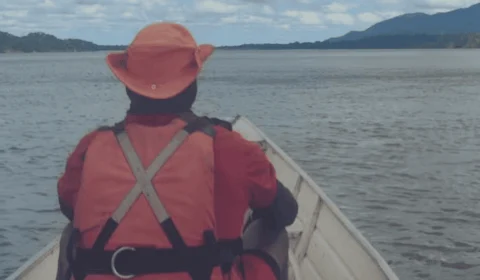 Barco afunda e homem desaparece no Rio Branco, interior de Roraima