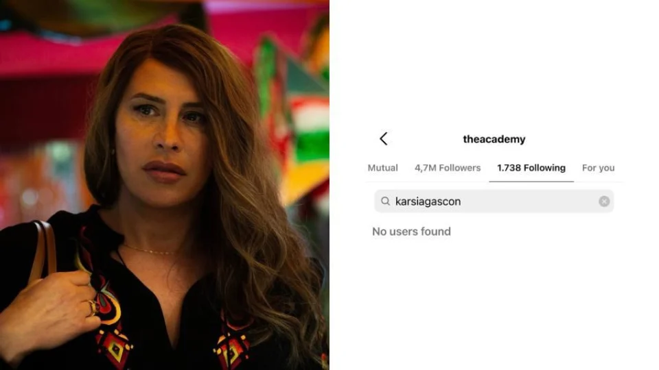 Oscar deixa de seguir Karla Sofía Gascón no Instagram após falas polêmicas; veja prints