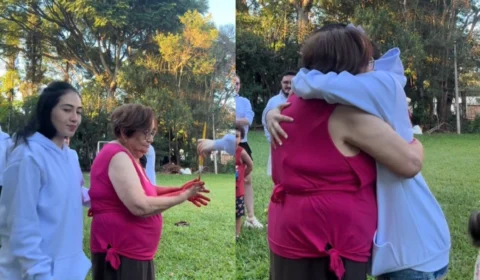 VÍDEO: netos eternizam abraços da avó em moletons e viralizam