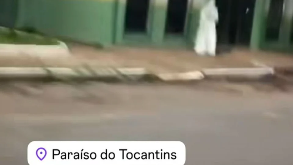 VÍDEO: ‘Noiva sombria’ é vista vagando pelas ruas de Paraíso do Tocantins; verdade surpreende