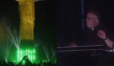 Padre faz ‘rave gospel’ no Cristo Redentor e repercute nas redes sociais; veja vídeo