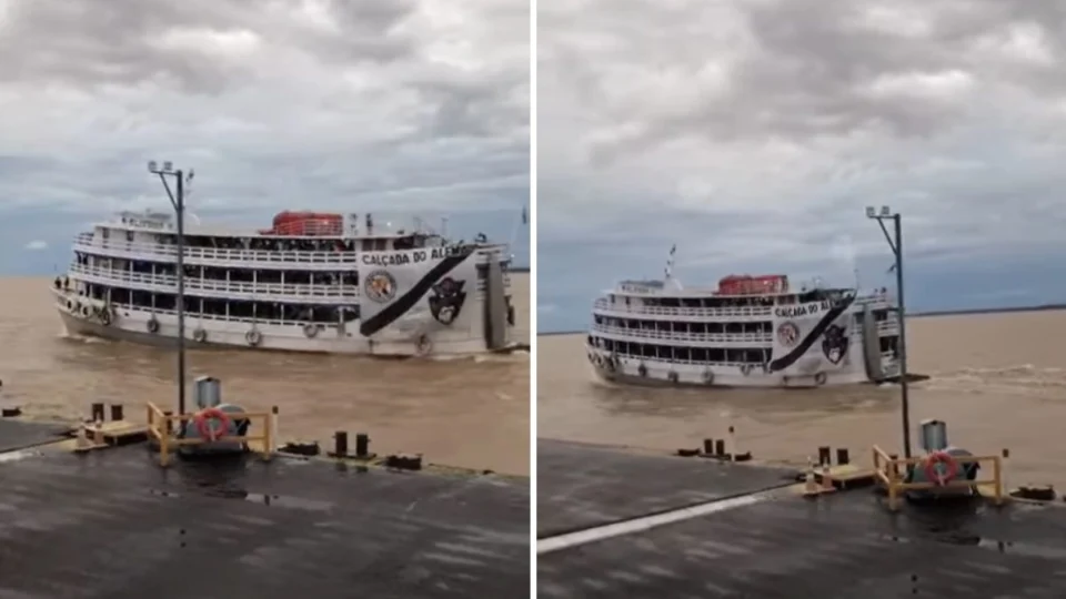VÍDEO: Parintins é Vasco? Torcedores viajam 369 km para jogo em Manaus