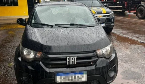 Carro furtado em São Paulo é encontrado pela PRF em Guaraí (TO)