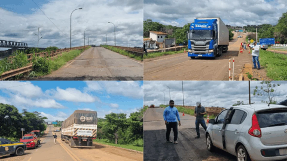 DNIT retira veículos que ficaram presos na Ponte JK entre o TO e MA