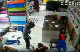 Assaltantes armados ‘fazem a limpa’ em loja de tecidos na zona Norte de Manaus; veja vídeo