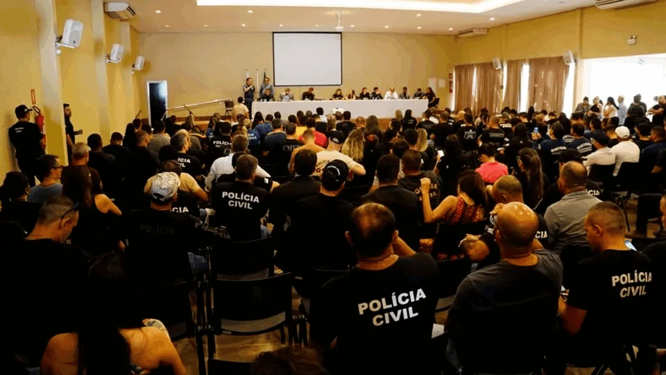 Policiais Civis do Tocantins fazem mobilização em Palmas