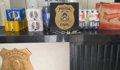Homem é preso por tráfico de drogas, furto de cervejas e ar-condicionado em Araguaína