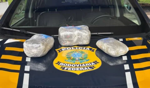 PRF apreende 5,4 kg de maconha em Guaraí (TO)